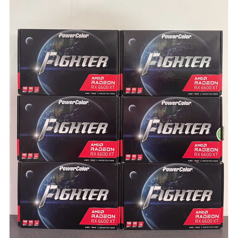 VGA (การ์ดแสดงผล) POWER COLOR FIGHTER AMD RADEON RX 6600XT 8GB GDDR6 (มือสอง) ประกันร้าน 3เดือน