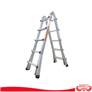 BARCO บันไดหัวล็อคยืดหด 2x5 4.96 เมตร รับได้ 150 กิโลกรัม