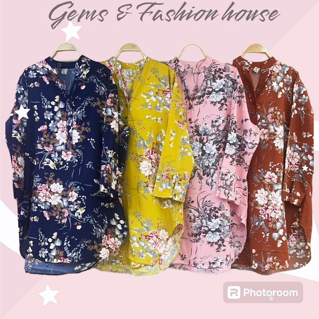 ฺBest Seller อัพเดทสีใหม่ 🌈 Pitzy Mini Dress เดรสเชิ้ต มินิเดรส เนื้อผ้าไหมอิตาลี ลายดอกไม้วินเทจ อก 44 นิ้ว สวยมาก
