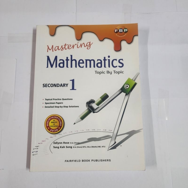 หนังสือสิงคโปร์ Mastering Mathematics Secondary 1 (ภาษาอังกฤษ)