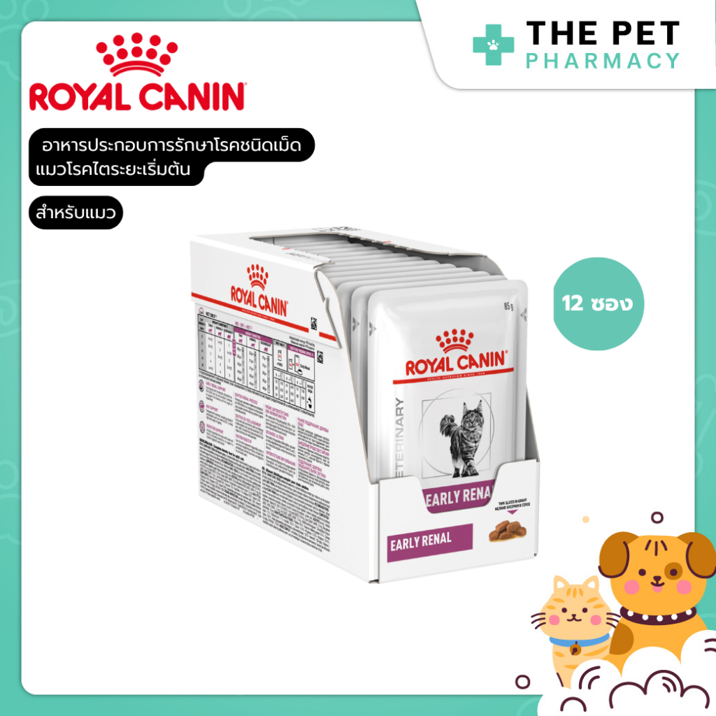 Royal Canin Early Renal อาหารเปียก ประกอบการรักษาโรค สำหรับแมวโตที่เป็นโรคไตในระยะเริ่มต้น