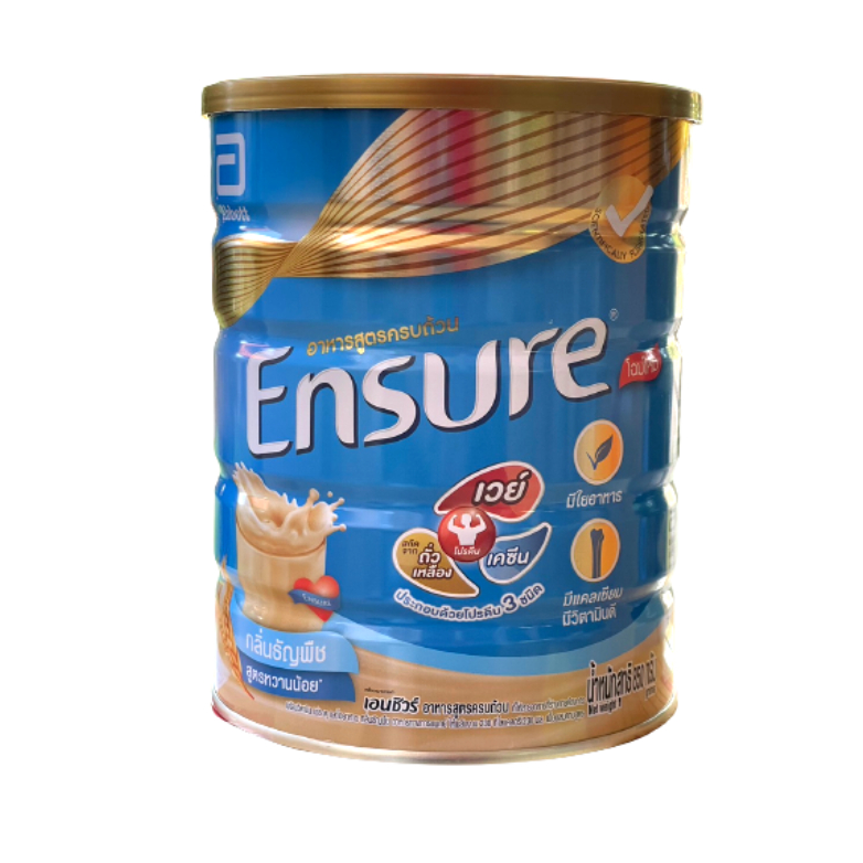 [สูตรเดิมโฉมใหม่] Ensure Wheat เอนชัวร์อาหารสูตรครบถ้วน กลิ่นธัญพืช 850gEnsure Complete and balanced