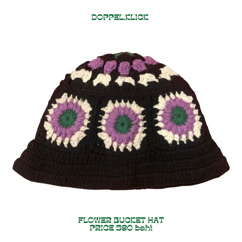 Flower bucket hat
