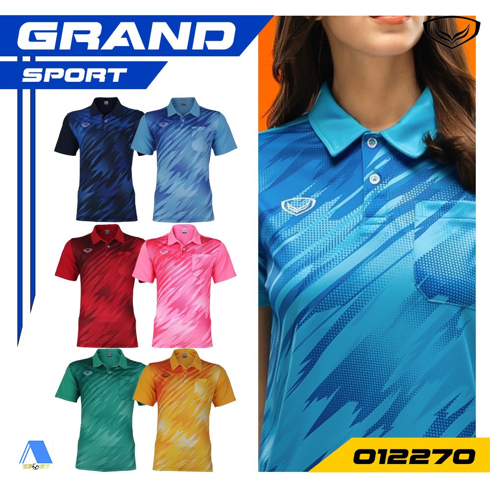 [[ส่งฟรี!! มีเงินคืน]] GRAND SPORT เสื้อโปโล รหัส 012270 แท้100%
