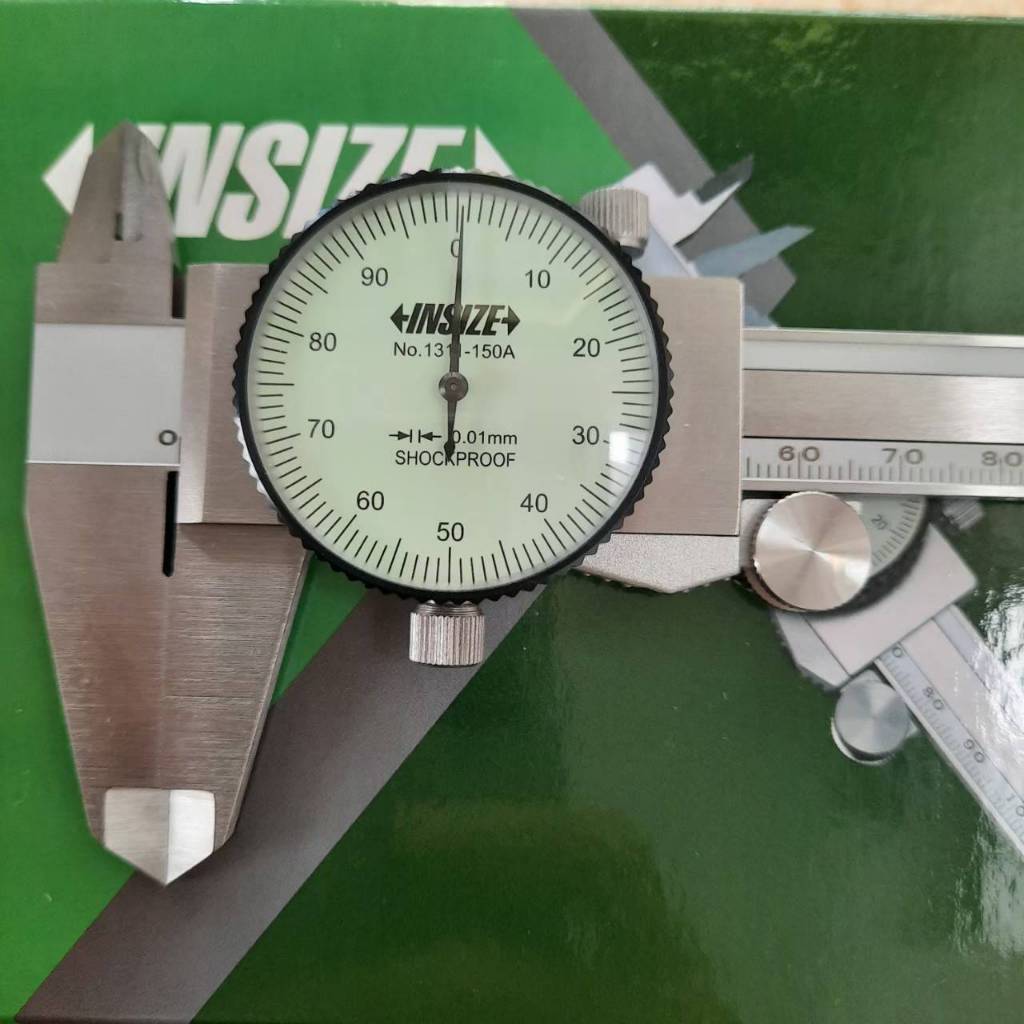 INSIZE เวอร์เนียร์เข็ม ความละเอียด 0.01mm 6" 8" 12" เวอร์เนียร์ไดอัล Dial Caliper อินไซส์ 1311-150A 