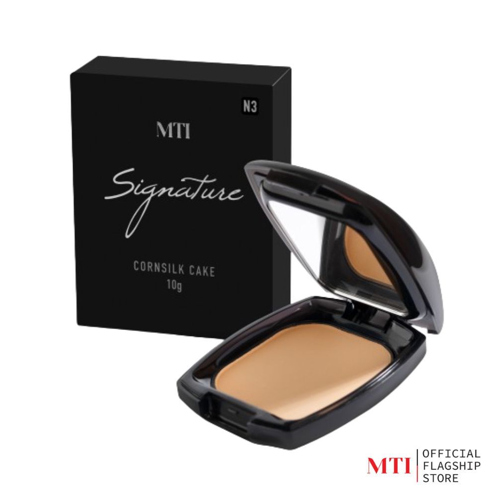 MTI Signature แป้งไหม แป้งผสมรองพื้นเนื้อละเอียด ปกปิดบางเบา คุมมันนานตลอดวัน ขนาด 10 กรัม (PKSZF)