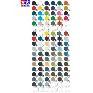 Tamiya Enamel Paint X1-X34 Gloss , XF1-XF85 Flat สีโมเดล Enamel Paint สำหรับ Gunpla Model Kit 10ml