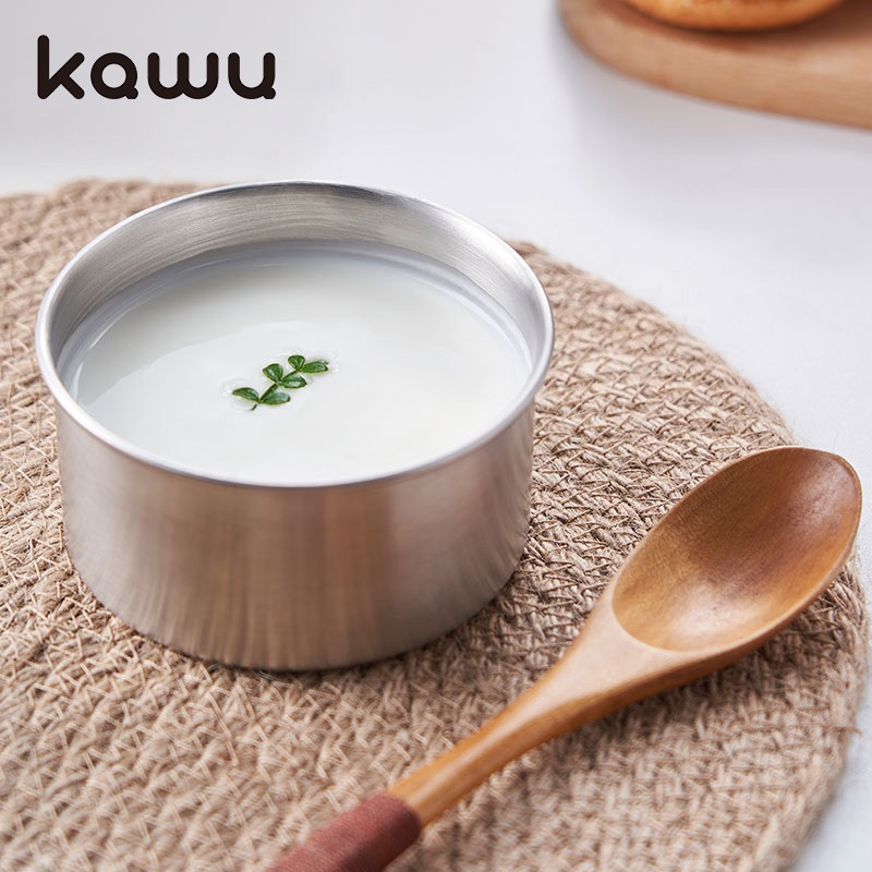 kawu XM-ZD10 ไข่ต้ม ชามไข่นึ่งสแตนเลส ชามสแตนเลส 400ml ชามไข่นึ่งสแตนเลส