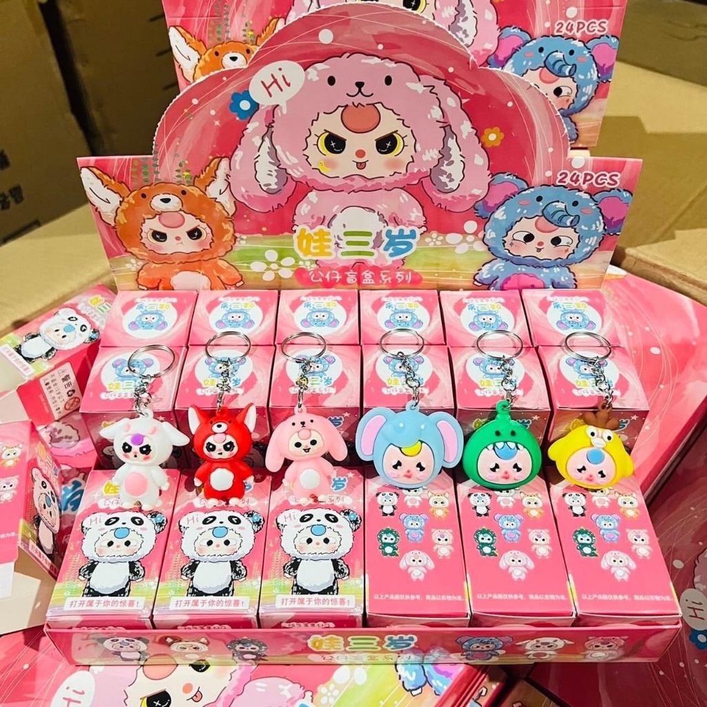 [ 1 จุ่ม] พร้องส่งจากไทย กล่องจุ่มพวงกุญแจ ครายเบบี้ คาปิบาร่า ​ น้องจัง น่ารัก