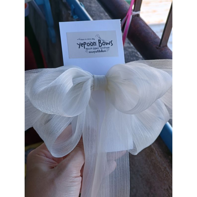 โบว์ติดผมงานใหม่ วิบวั้บ น่ารัก สวยเก๋มีหลายสีนะคะ