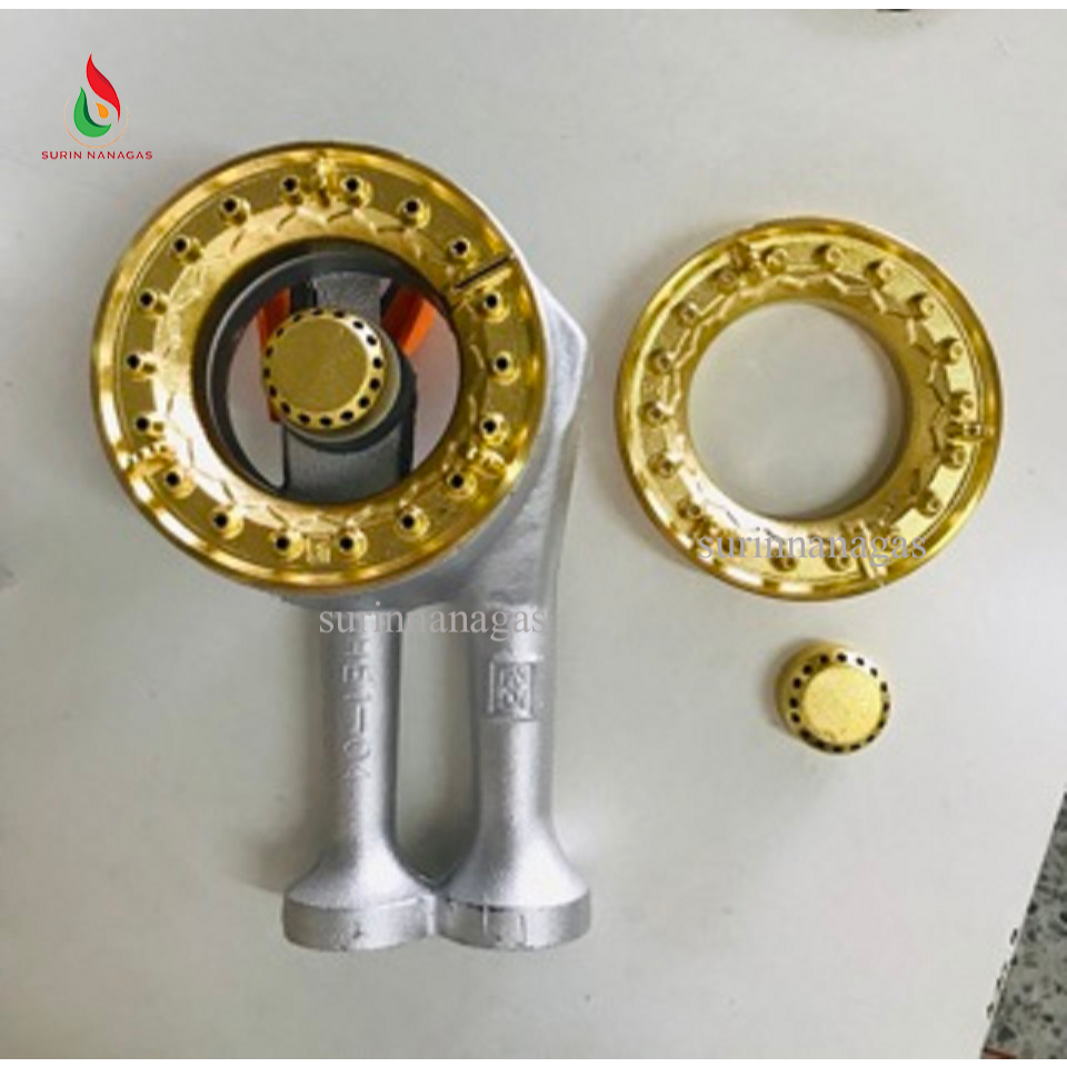 Lucky flame หัวเตา 4 นิ้ว ฝาทองเหลือง อะไหล่แท้ ใช้กับเตากล่อง รุ่น AT-101,AT-102,AT-101s,AT-102s