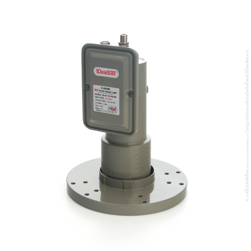 หัว LNB C-Band IDEASAT ID-X1 (1 ขั้ว 5G) (รวมแหวน)