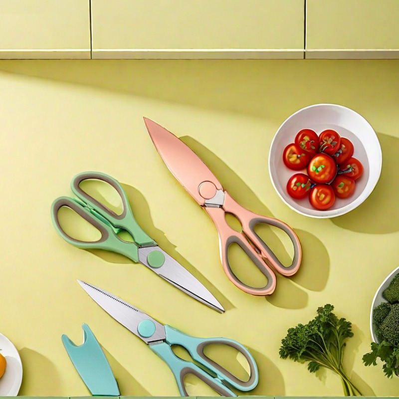 กรรไกรครัวมัลติฟังก์ชั่น กรรไกรสแตนเลสในครัวเรือนพิเศษที่แข็งแกร่งในการหยิบวอลนัท