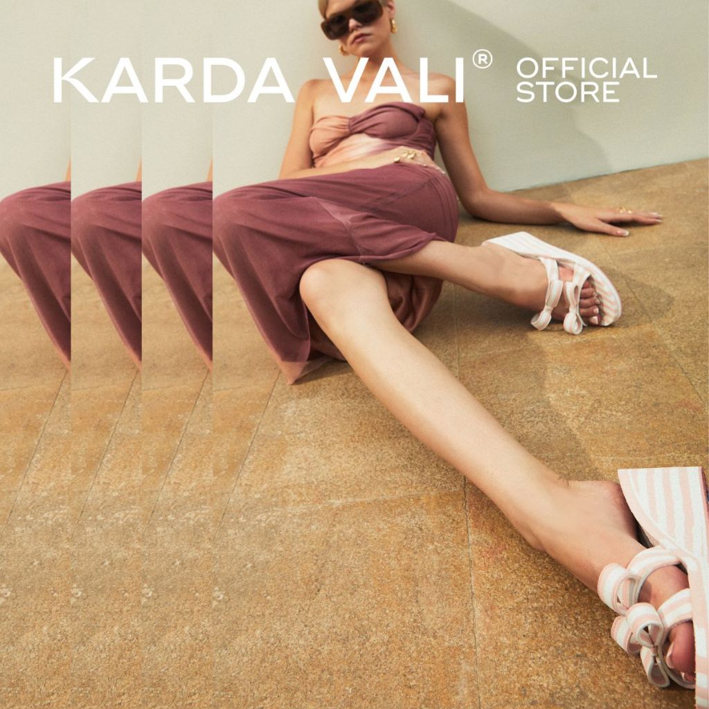 KARDA VALI รองเท้าส้นสูง สูง 3 นิ้ว รุ่น Gia รองเท้าแฟชั่นเพื่อสุขภาพ แบบมีส้น รองเท้าใส่สบาย แบบสวม สีชมพู Siena Pink