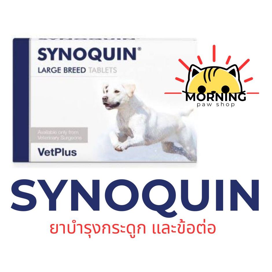 Synoquin large breed อาหารเสริมข้อและกระดูกสุนัข พันธุ์กลาง - ใหญ่ ไซโนควิน ยาบำรุงข้อ ชนิดเคี้ยวแบบ