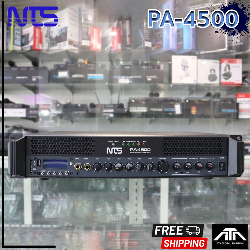 NTS PA-4500 powermix line +ZONE เพาเวอร์มิกเซอร์ มีLINE กำลังวัตต์ 500วัตต์