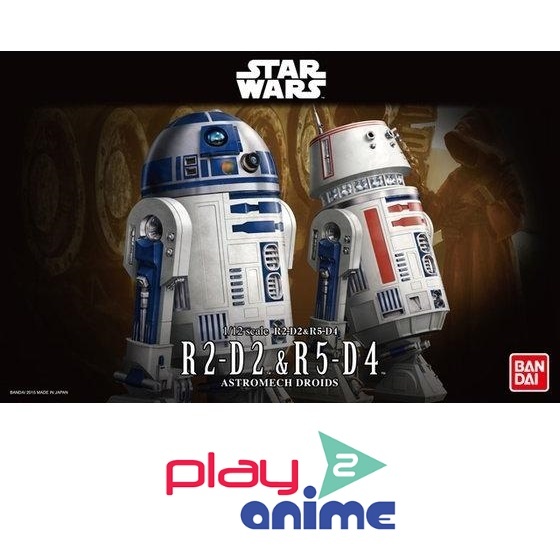 Bandai 1/12 STAR WARS R2-D2&R5-D4 (Plastic model)