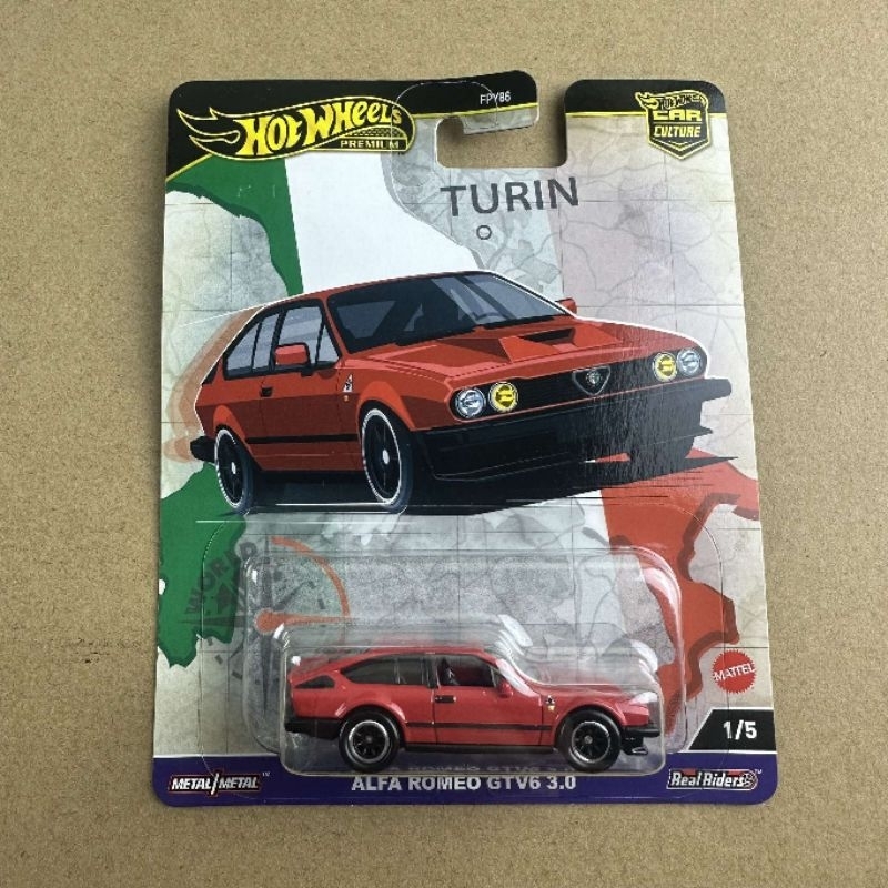 โมเดลรถ Hotwheels รุ่น Alfa Romeo GTV6 3.0