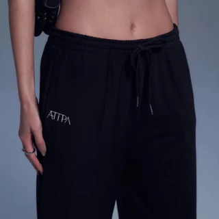 Atipashop - DEV WARM PANTS กางเกงวอร์ม ขายาว เอวยางยืด ปักโลโก้