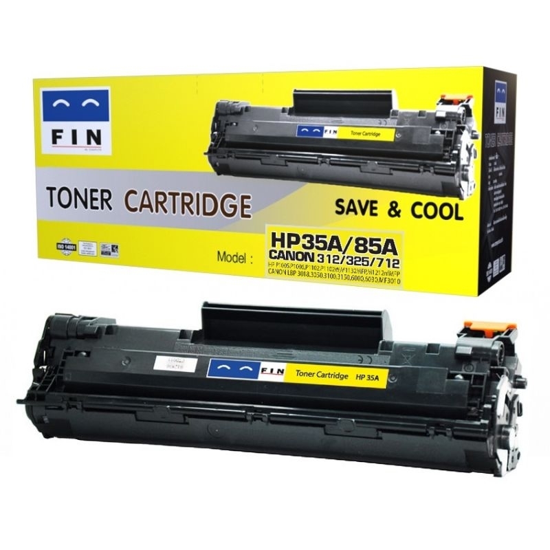 Fin Toner รุ่น Canon laser shot LBP6030 LBP6030w ตลับหมึก Canon 312 / Canon 325 ฟิน ดำเข้มคมชัด 100%