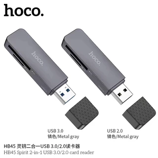 อะแดปเตอร์ HOCO HB45 การ์ดรีดเดอร์ Type-C/USB 2.0 3.0 ความเร็วสูง 5Gbps รองรับ OTG รับความจุสูงสุด 2TB