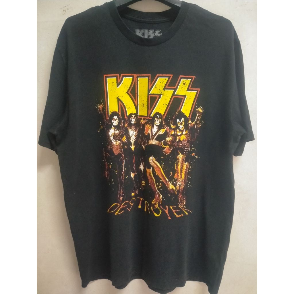 เสื้อยืดมือสองวง KISS DESTROYEK cotton100% Size L