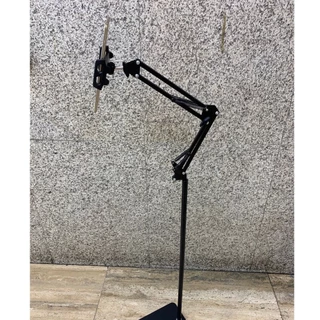 140CM พับได้ ที่วางแท็บเล็ตแบบตั้งพื้น ขาตั้งโทรศัพท์มือถือ ขาตั้ง ที่จับใช้สำหรับมือถือ/ แท็บเล็ต/ไอเเพด