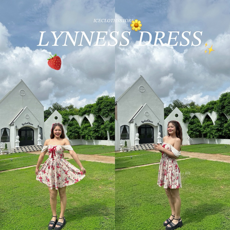 𝒾𝒸𝑒𝒸𝓁𝑜𝓉𝒽𝓈 𐐪ї𐑂 | lynness dress พร้อมส่ง เดรสสั้นเอวสูงสีแดงง ใช้โค้ดในไลฟ์เหลือ 390.-