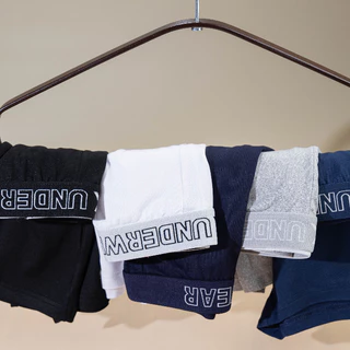 [3ตัว] KGK Underwear กางเกงในเคจีเค กางเกงในชายขาสั้น ทรงบ็อกเซอร์ เนื้อผ้านิ่มยืดหยุ่น ใส่สบายไม่อึดอัด ผ้าระบายอากาศ