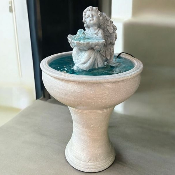 น้ำผุดน้ำล้นตุ๊กตาเด็กน่ารักขนาดจัดสวนขนาดกระทัดรัด