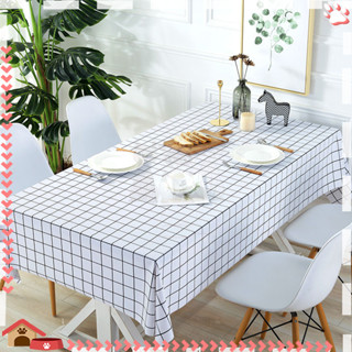 ผ้าปูโต๊ะกันน้ำ PEVA ผ้าปูโต๊ะ กันคราบ ทนทาน ทำความสะอาดง่าย…