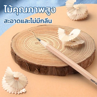 M&G AWP30872 ดินสอพร้อมยางลบ 2B ดินสอ ดินสอไม้ แปรงทาสี ดินสอ 12 แท่ง