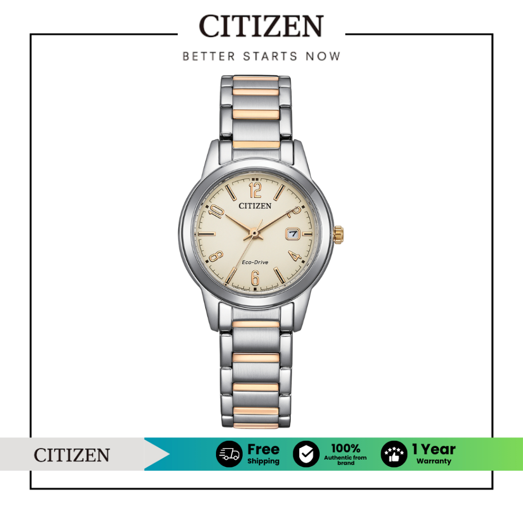 CITIZEN Eco-Drive FE1244-72A Lady Watch ( นาฬิกาผู้หญิงพลังงานแสง )