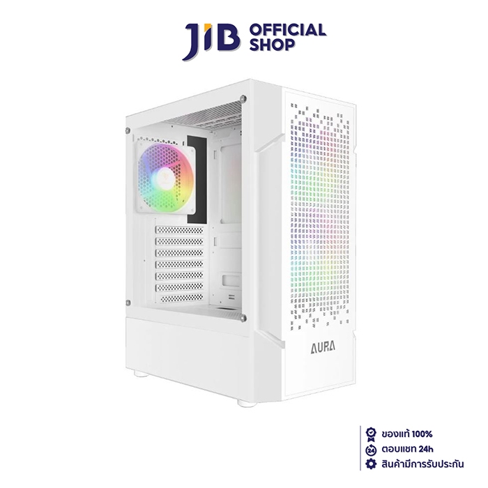 CASE (เคส) GAMDIAS AURA GC7 WH ARGB (WHITE) (ATX)
