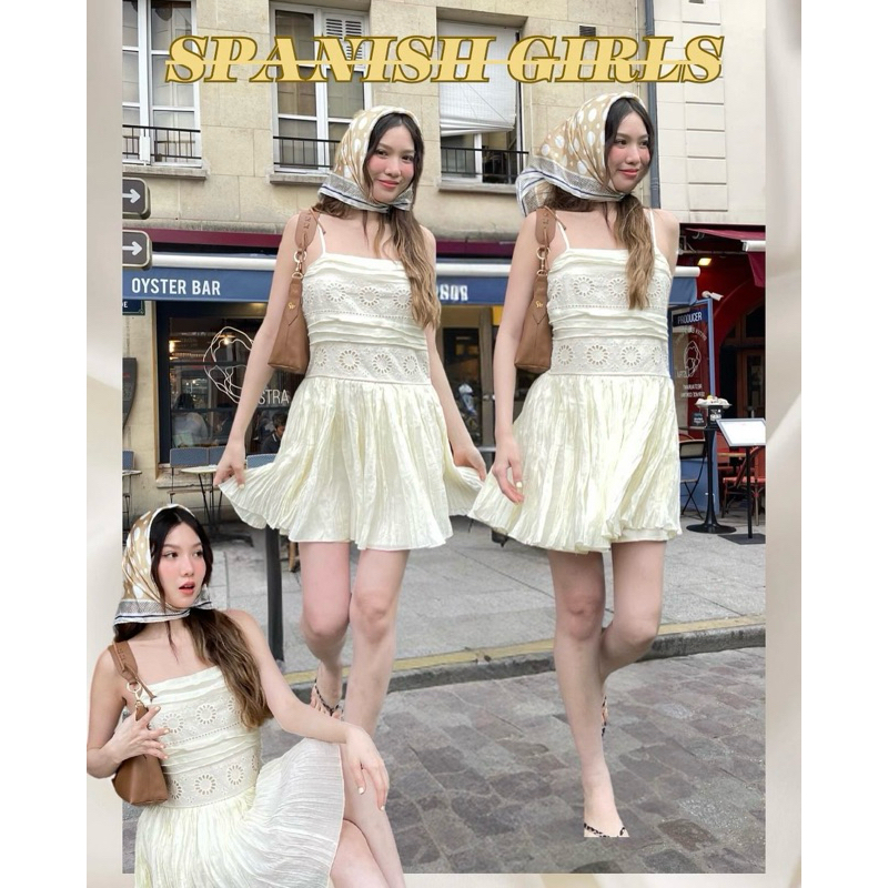 tshopofficial เดรส Spanish girls