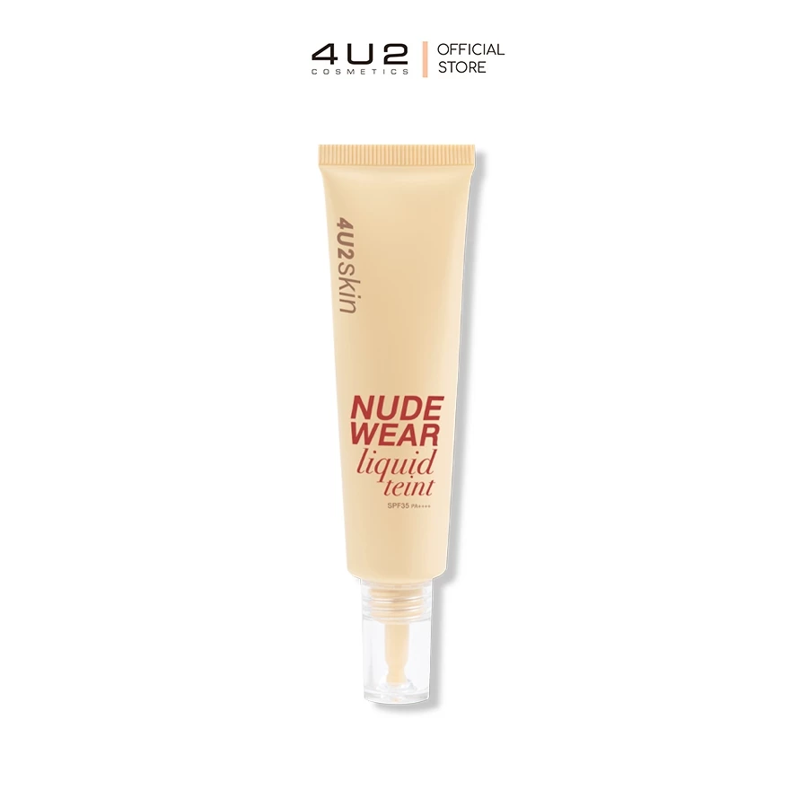(1แถม1 กด 2 ชิ้นรับโปร)รองพื้น4U2 SKIN NUDE WEAR LIQUID TEINT SPF35 PA++++ - รองพื้น4U2 รองพื้น Foundation4u2 รองพื้น