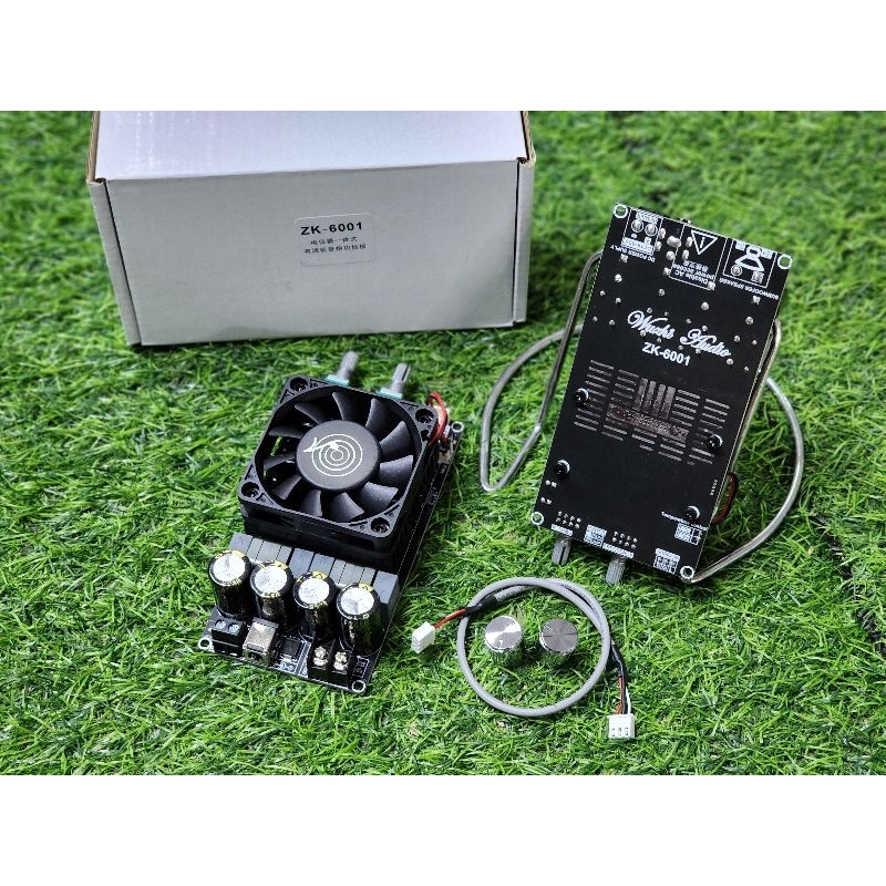 ZK 6001 600W. **ของแท้** 100% รุ่น วอลุ่มเดิม แอมป์ขับเบส TPA3255  DC18-50v แอมป์ขับซับ แอมป์จิ๋ว diy zk-6001 ว.เดิม