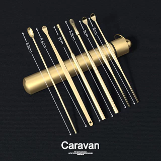 Caravan crew Ear pick set 6-piece set ชุดอุปกรณ์แคะหู เก็บง่าย พกพาสะดวก