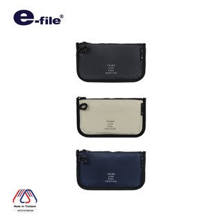 e-file (อี-ไฟล์) กระเป๋าผ้าไนล่อน เคลือบPVC Made In Thailand (MIT) รหัส CPK91