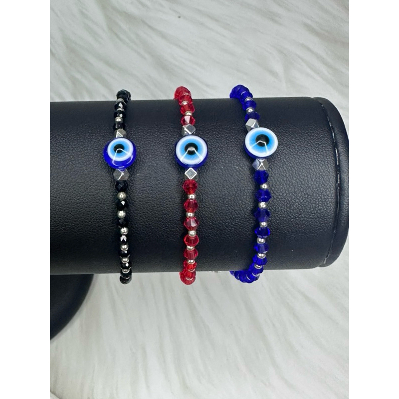 สร้อยข้อมือ Evil Eye สายคริสตัล แท้จากตุรกี ขนาดข้อมือ 18 cm ขึ้นไป