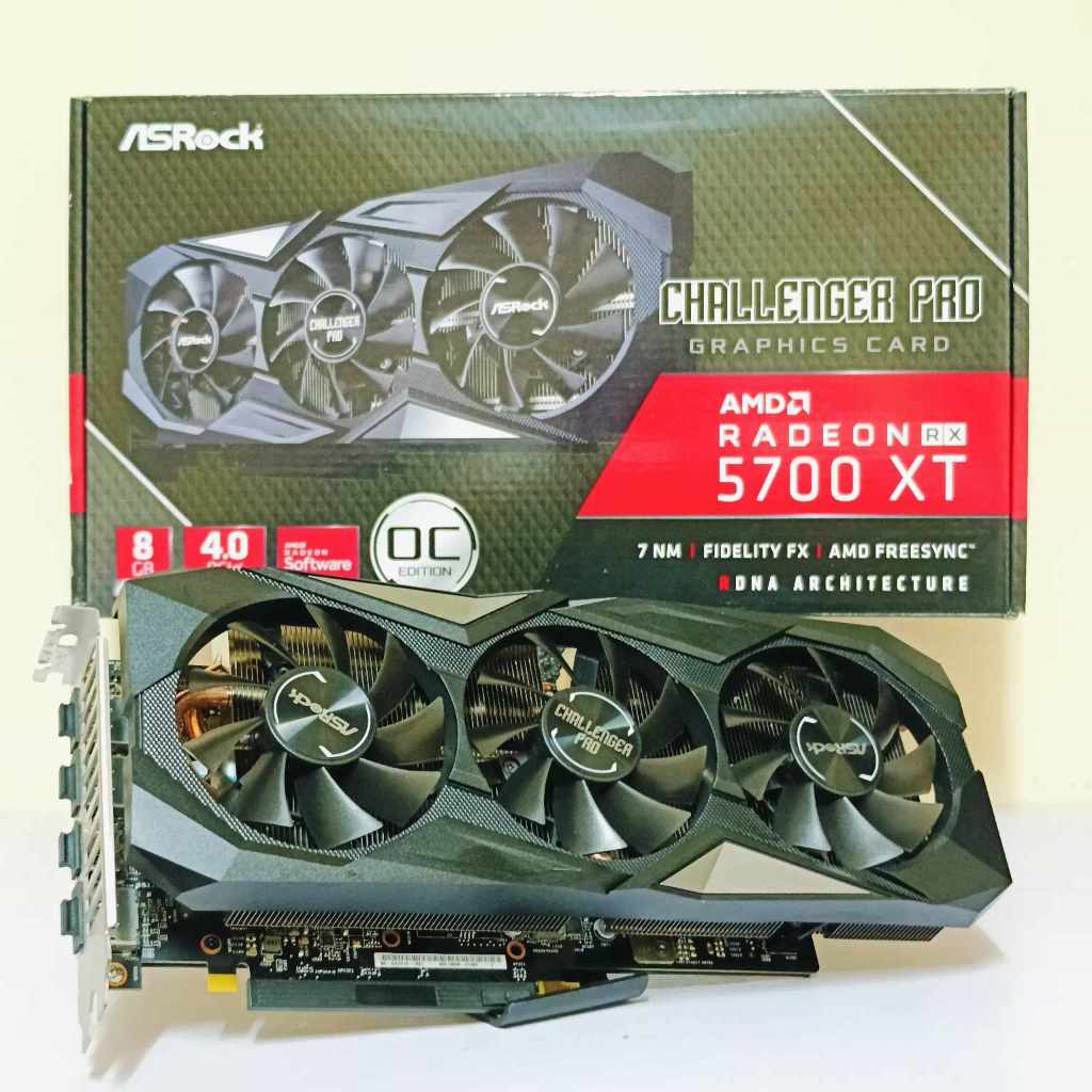 RX 5700 XT ASROCK Challenger D 8GB GDDR6 สินค้ามือสอง