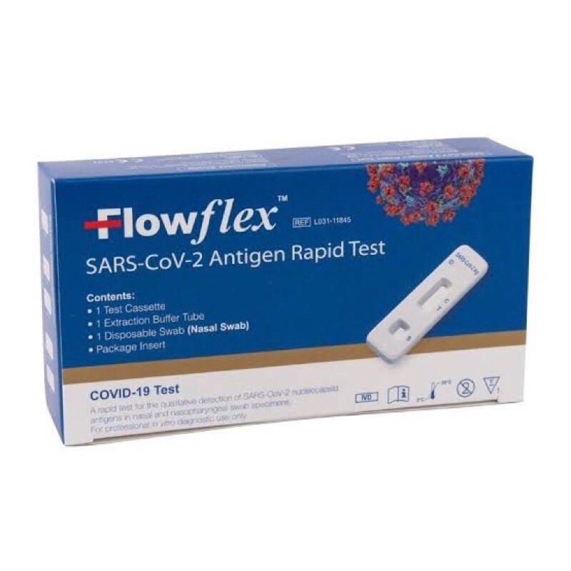 ชุดตรวจโควิด Flowflexแบบจมูก/น้ำลาย 2in1 ผลตรวจแม่นยำ👍🏻ของแท้ 💯% พร้อมส่ง🔥