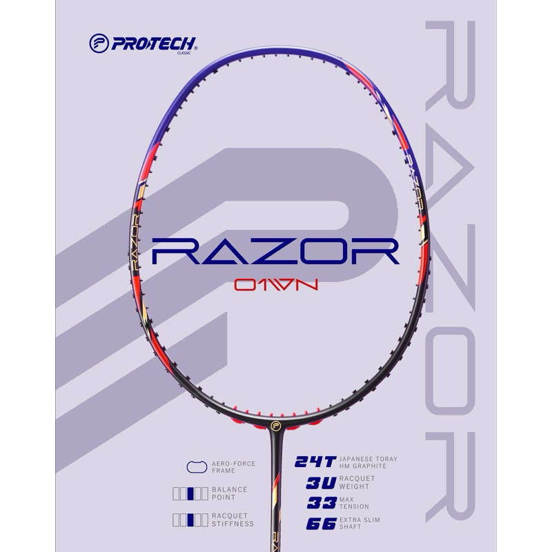 Protech Sports ไม้แบดมินตัน รุ่น Razor WN