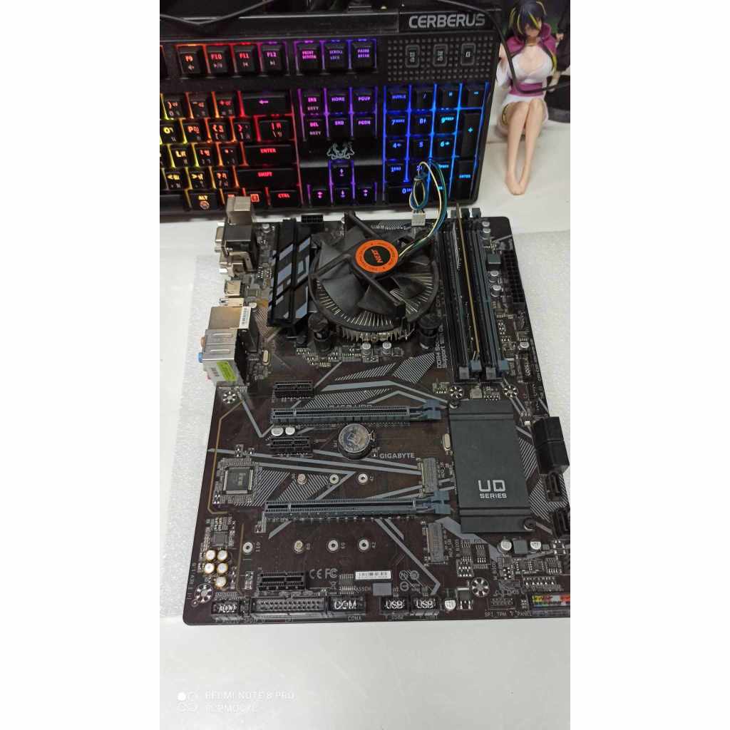 mb cpu ram intel g6400+ gigabyte b460 hd3 lga1200 gen10 +ddr4 8g 2666 hk  พร้อมใช้ ราคาประหยัด