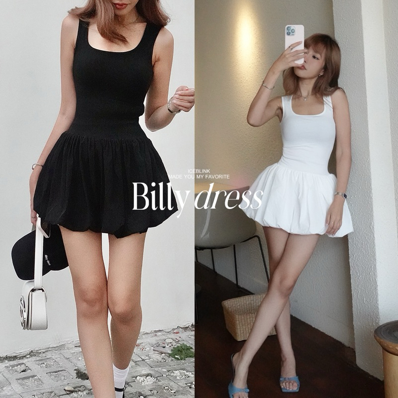 ICEBLINK l Billy dress เดรสสั้นกระโปรงทรงบอลลูน (พร้อมส่ง)
