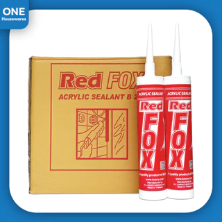[ยกลัง] กาวซิลิโคน กาวอะคริลิค กาวอคิลิค Red Fox acrylic sealant กาวยาแนว แดปอะคริลิก อะคริลิค red fox 20 หลอด