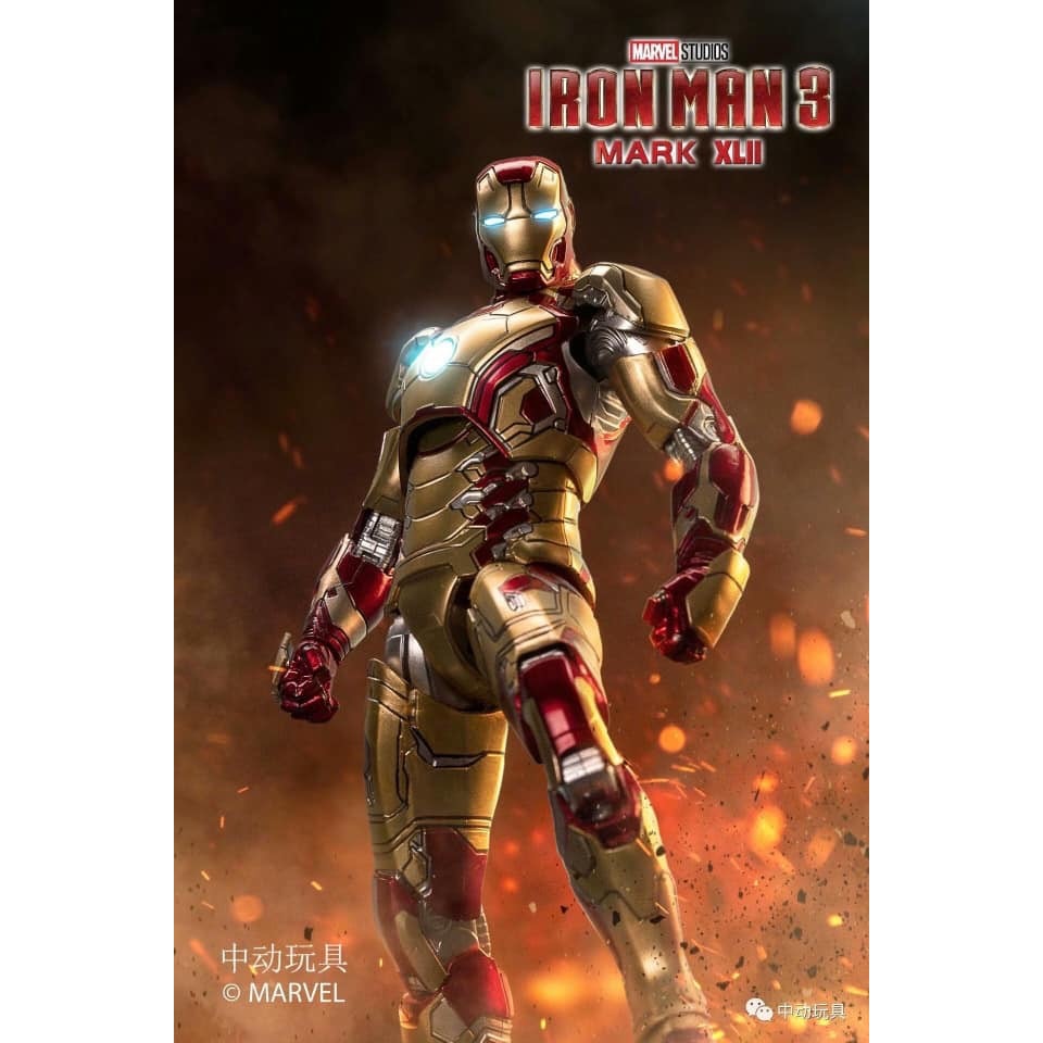 ZD Toys Iron Man 3 ฟิกเกอร์ Iron Man Mark 42
