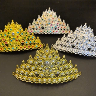 Vintage jewelry กะบังหน้าเครื่องประดับผม มงกุฎชุดไทยเพชร มงกุฎ