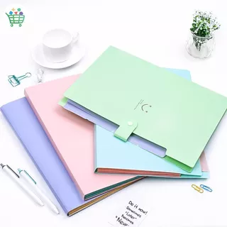 กระเป๋าโฟลเดอร์ แฟ้ม แฟ้มเอกสาร แฟ้มใส่เอกสาร ขนาด A4 ใส่เอกสารได้ 5 ช่อง วัสดุPP สินค้าสวยงาม