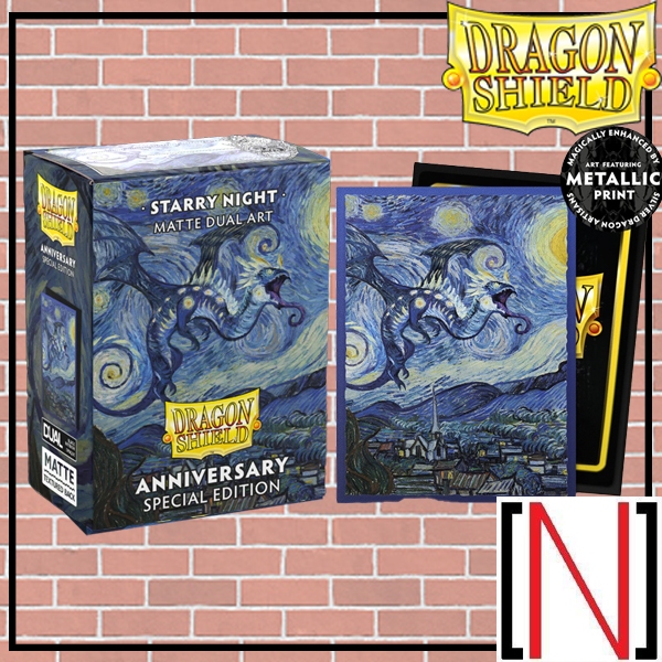 [Sleeve][ซองใส่การ์ด] Dragonshield - Art Dual Starry Night 25th [Dragon shield][MTG][FFTCG][Summoner][Pokemon]